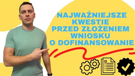 Zrób to zanim złożysz wniosek o dofinansowanie Dotacje z Urzędu Pracy