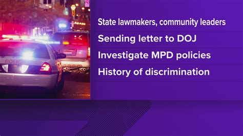 Lawmakers Ask For Federal Civil Rights Investigation Into Mpd