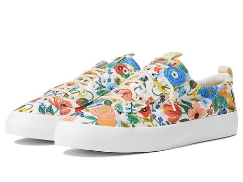 Keds X Rifle Paper Kickback Citrus Garden Party Whitemulti Womens