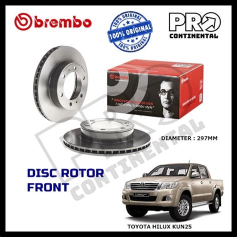 Genuine Brembo Toyota Hilux Kun Kun Front Disc Rotor