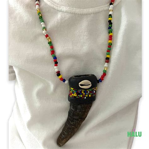 Amulet Inche Osain Eleke Inshe Ozain Resguardo Collar Ifa Etsy