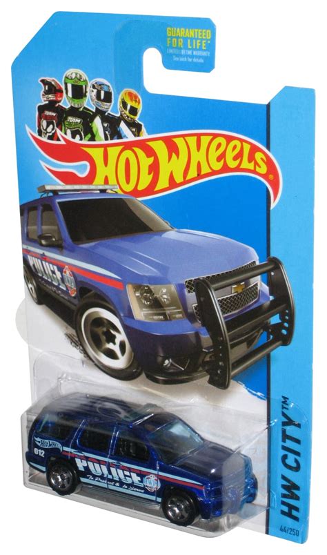 Hot Wheels Hw City Blue Chevy Tahoe Police Car Walmart