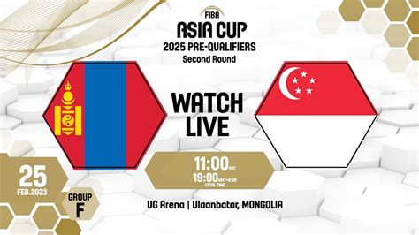 Mongolia V Singapore Full Basketball Game FIBA Asia Cup 2025 Pre