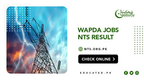 Wapda Jobs Nts Test Result Merit List