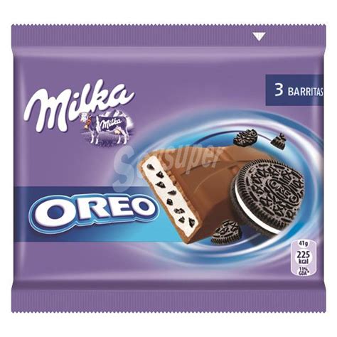 Milka Chocolate Con Leche Relleno Oreo Pack 3 U X 41 G