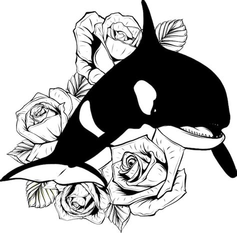 Premium Vector Cartoon Killer Whale Vector Illustration