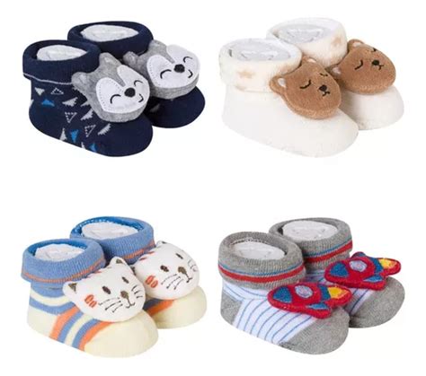 Kit Meias Beb Pantufas Divertidas Rec M Nascido Menino Mercadolivre