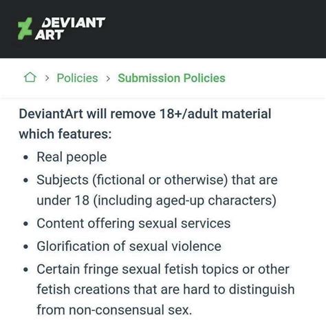 Deviantart Will Be Mass Deleting Alot Of 18 Art From The Site R