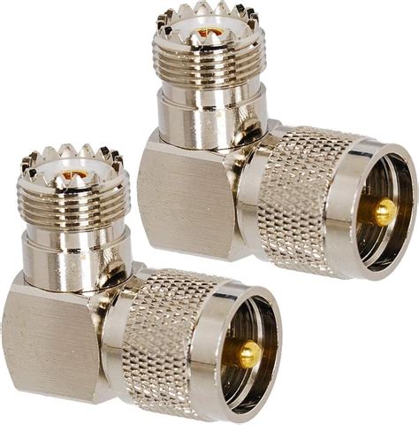 Eagles 2 peças UHF macho PL259 para fêmea SO239 RF adaptador coaxial