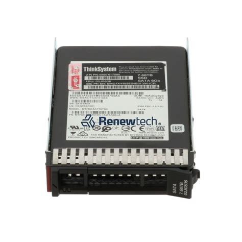 LENOVO 02JG536 ThinkSystem 2 5in 5300 7 68TB Entry SATA 6Gb Hot