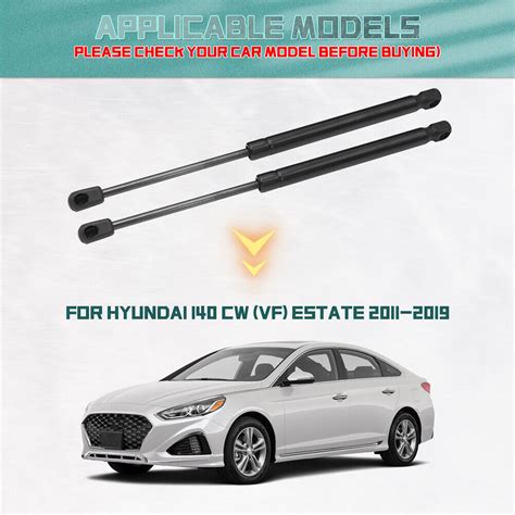 Pair Bonnet Gas Struts Front Hood Lift Supports For Hyundai Sonata I40