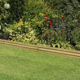 Forest Garden Slatted Edging 1 2m Pack Of 4 Simply Log Cabins