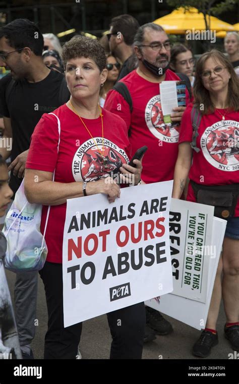 peta animal rights banner  res stock photography  images alamy