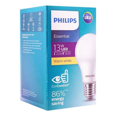 Purchase Philips Essential Led Bulb W E Warm White Online At