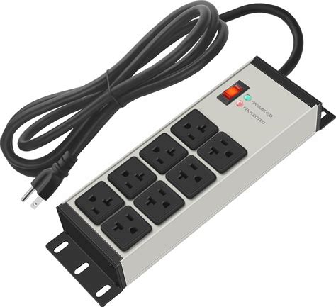 Amazon JUNNUJ 20 Power Strip Heavy Duty 4800J Surge Protector