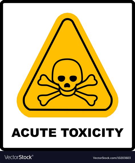 Hazard Pictogram Acute Toxicity Royalty Free Vector Image