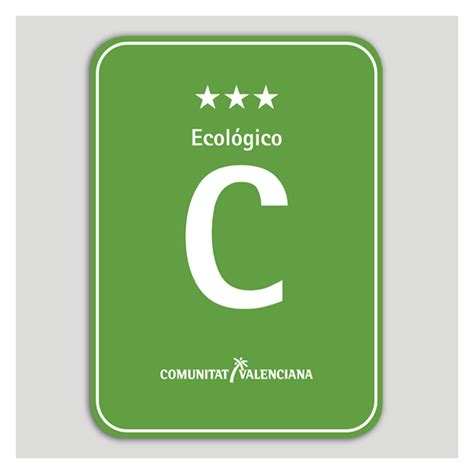 Placa Distintivo Camping Ecol Gico Tres Estrellas Comunidad Valenciana