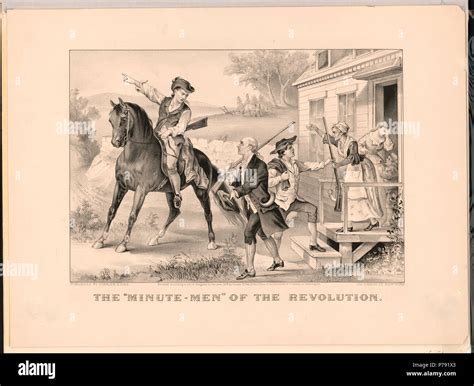 Minutemen american revolution hi-res stock photography and images - Alamy