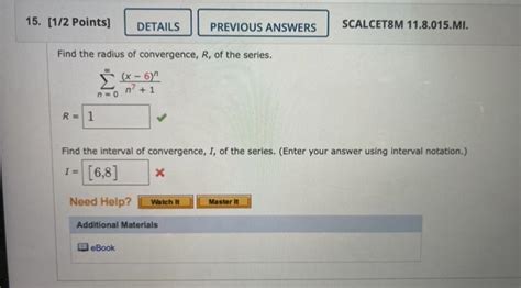 Solved 17 1 2 Points DETAILS PREVIOUS ANSWERS SCALCET8M Chegg