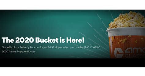 AMC 2020 Refillable Popcorn Bucket is HERE! Refills Just $4.99 All Year ...