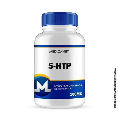 5 HTP 100mg c 60 cápsulas Cápsulas da Felicidade MedicaNet Farmácia