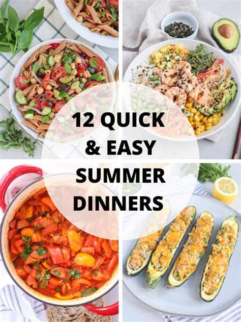 12 Quick And Easy Summer Dinner Ideas Wholly Tasteful