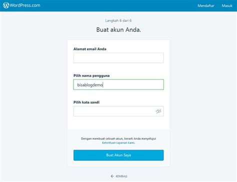 Cara Membuat Blog Gratis Di Wordpress Bisablog