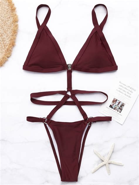 Custom Plain Black Sexy String Bikinis | Mini Garments Factory – new