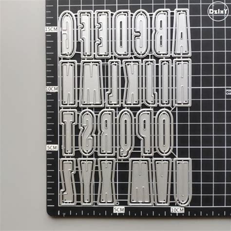Gabarit De D Coupe Matrices De D Coupe En M Tal Lettres De L Alphabet