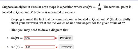 Solved Suppose An Object In Circular Orbit Stops In A Chegg