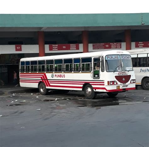 Punjab Roadways Bus Ashok Leyland Red 28 India Buses