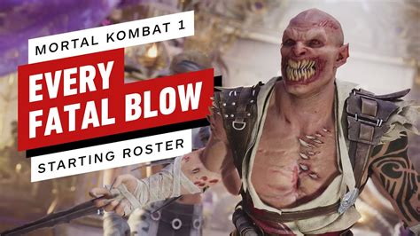 Mortal Kombat 1 All Fatal Blows Starting Characters Youtube