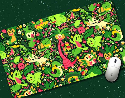 Grass Pokemon Jumbo Desk Mats Etsy