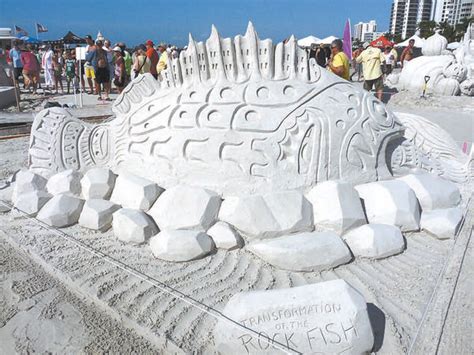 Sculpting Fun — Annual Sand Sculpting Festival Kicks Off Friday News Sports Jobs Fort