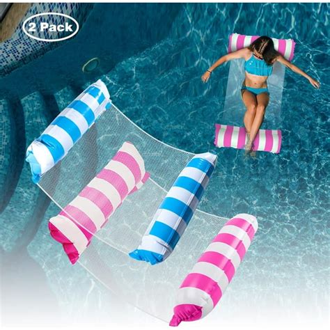 Livhil 2pcs Pool Float Hammock Pool Float Loungers Water Hammock