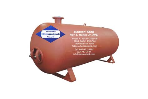 Hanson Air Receivers Horizontal Air Receivers By Hanson