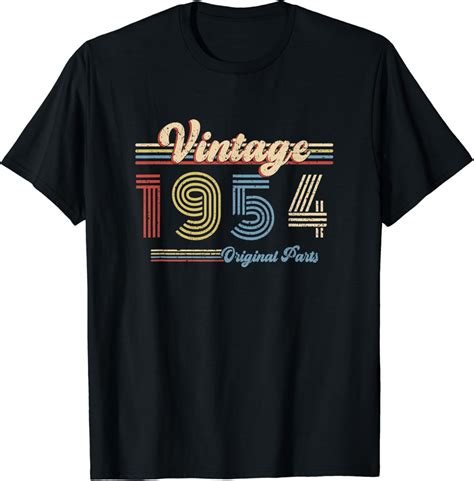 1954 Birthday T Retro Birthday Vintage 1954 Original Part T Shirt Uk Fashion