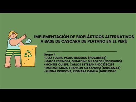 IMPLEMENTACIÓN DE BIOPLÁSTICOS ALTERNATIVOS A BASE DE CASCARA DE