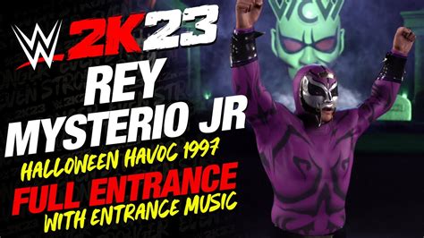 Wwe 2k23 Rey Mysterio Jr Entrance Wwe2k23 Rey Mysterio Jr Halloween Havoc 97 Full Entrance