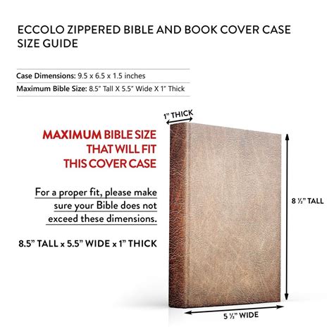 Eccolo Bible Cover Case For Men And Women Marble Faux Leather Design