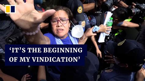 Duterte Critic Leila De Lima Acquitted Of Drug Charge In The Philippines Youtube