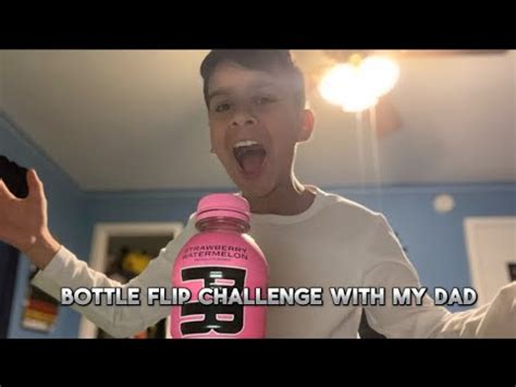 Bottle Flip Challenge With My Dad Insane Prime Insane Dad