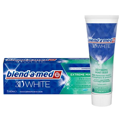 Blend A Med 3d White Pasta Do Zębów Extreme Mint Kiss 75 Ml 15536995970 Allegropl