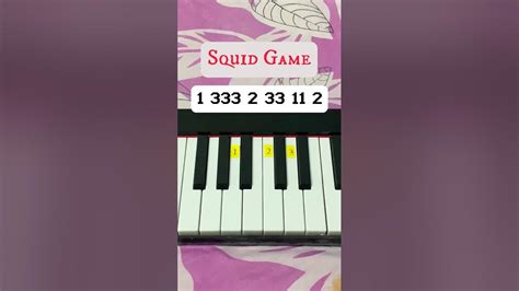 Squid Game Piano Tutorial Music Shorts Youtube