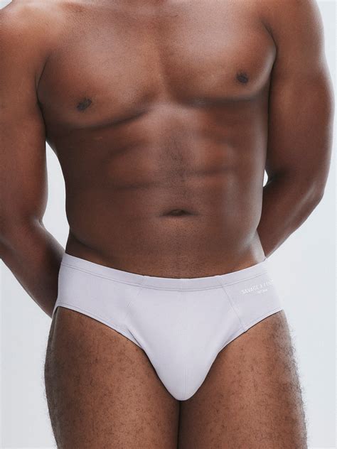 Homme Base Bikini Briefs In Grey SAVAGE X FENTY