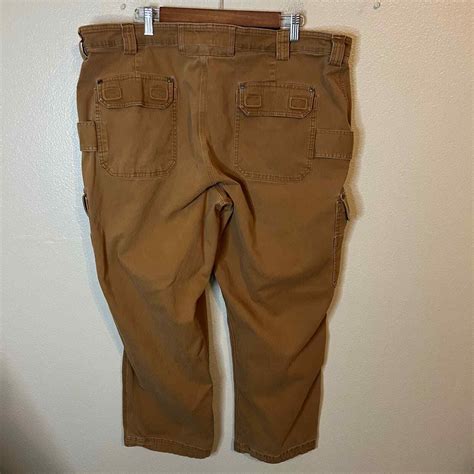 Duluth Trading Co Tan Flex Fire Hose Cargo Pants Size Gem