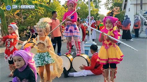 Keren Formasi Cantik Mayoret Cilik Drumband Gempita Nada Eskar Naik