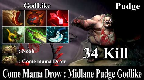 Godlike Pudge 34 Kill Immortal Pro Gameplay Dota 2 Dota 2 Sroksre