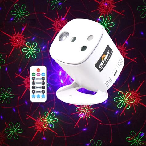 ESHINY RG RGB Laser 64 Stars 96 Patterns DJ Disco Light Party Projector