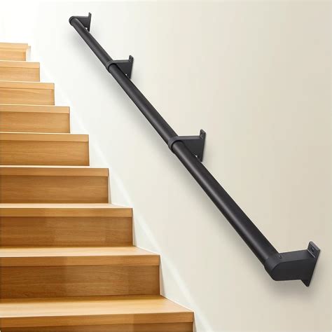 Sdnbht Industrial Stair Railing Metal Hand Rails For Indoor Stairs Wall